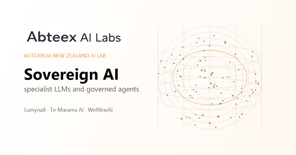 AbteeX AI Labs sovereign AI research from Aotearoa New Zealand